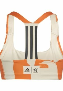 Adidas Performance THEBE MAGUGU - Medium Support Sports Bra - Beige -adidas Performance Shop 160fdd551231457883ada24c7d04a1a4