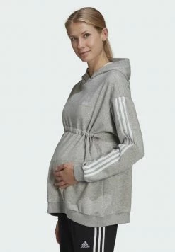 Adidas Performance ESSENTIALS 3-STRIPES (MATERNITY) - Hoodie - Grey -adidas Performance Shop 169c47c6039d4f64a9586ac728c9574c
