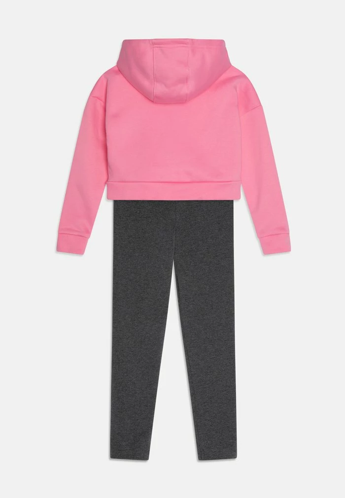 Adidas Performance HOOD SET - Leggings - Bliss Pink/dark Grey Heather 4 Adidas Performance HOOD SET - Leggings - Bliss Pink/dark Grey Heather - Image 2