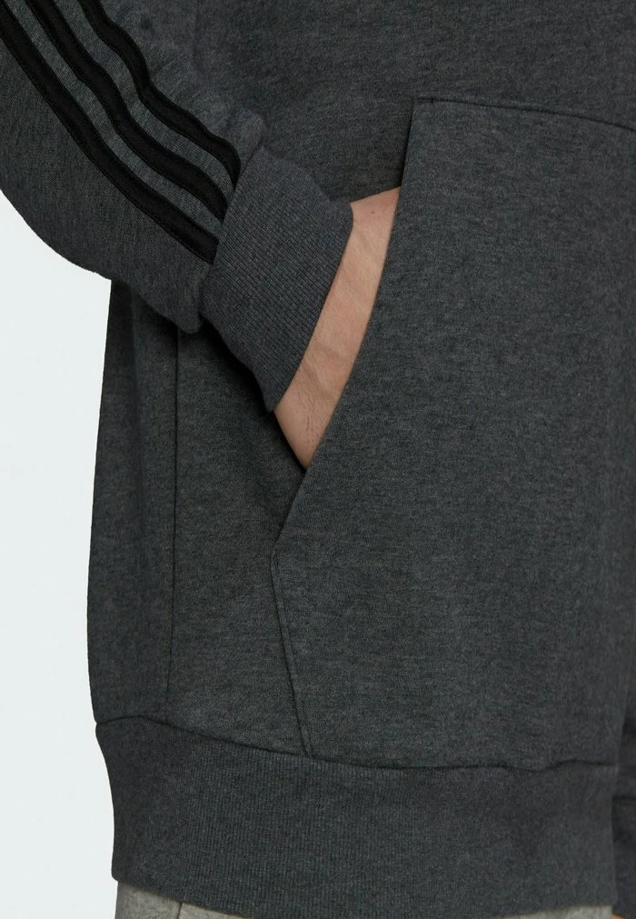 Adidas Performance ESSENTIALS 3-STREIFEN - Hoodie - Grey 6 Adidas Performance ESSENTIALS 3-STREIFEN - Hoodie - Grey - Image 4