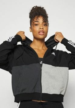 Adidas Performance Zip-up Sweatshirt - Black/carbon/medium Grey Heather -adidas Performance Shop 169f25bed3434d9b89cc5d62bf1c6e3c