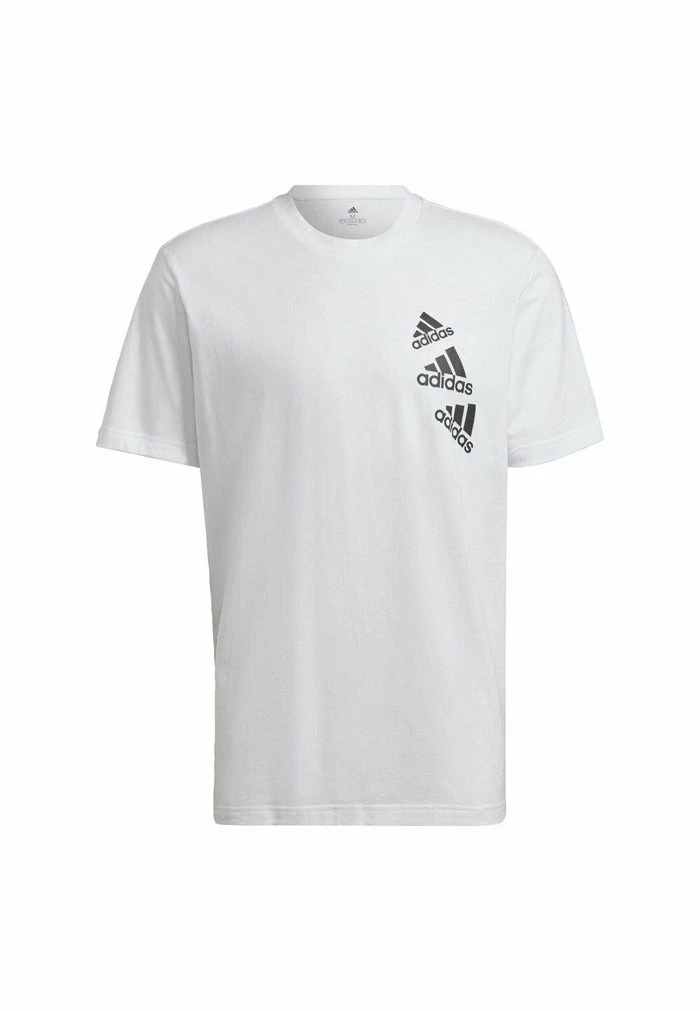 Adidas Performance Print T-shirt - White 9 Adidas Performance Print T-shirt - White - Image 7