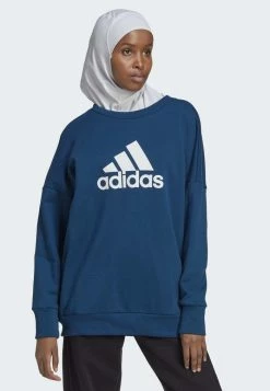 Adidas Performance W FI BOS CREW - Sweatshirt - Blue