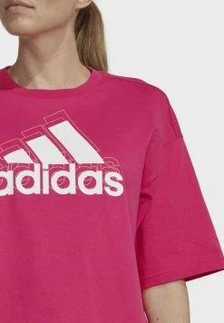Adidas Performance ESSENTIALS LOGO LOOSE FIT CROP - Print T-shirt - Pink -adidas Performance Shop 16c7d6e5065a432088976519e2548415