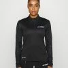Adidas Performance W MT HALF ZI LS - Long Sleeved Top - Black -adidas Performance Shop 1737d7f7e92140188a8f4c6fc3e22623