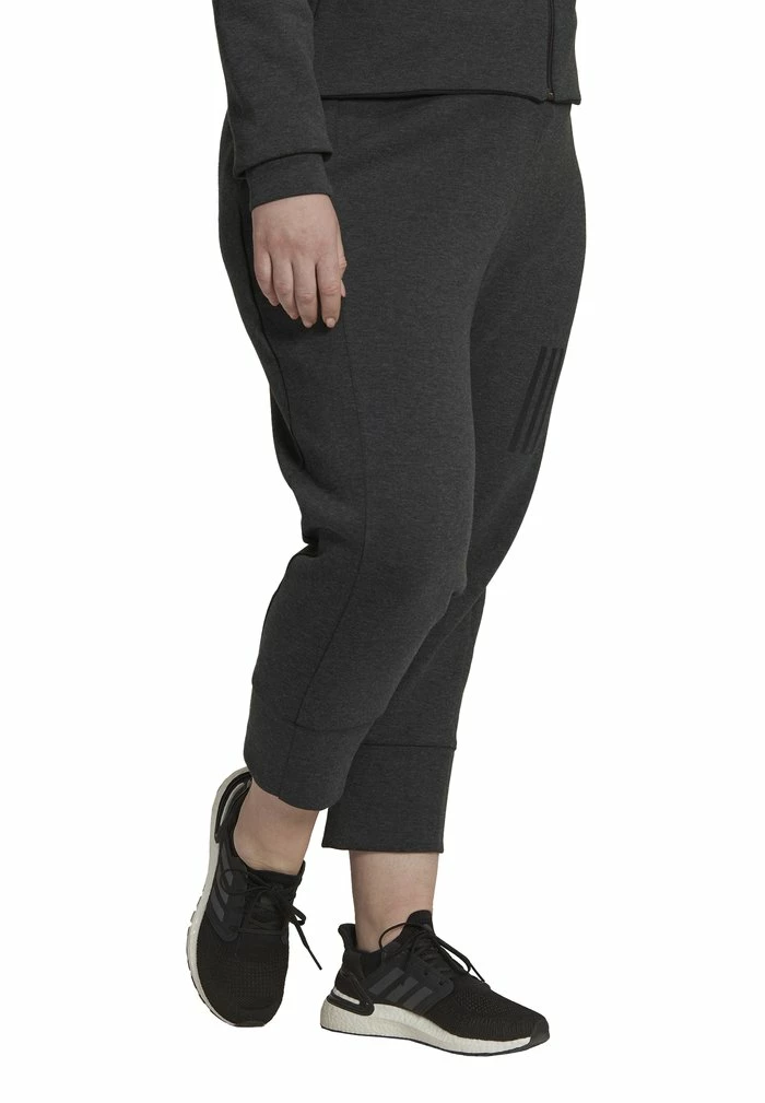 Adidas Performance Tracksuit Bottoms - Black Melange 5 Adidas Performance Tracksuit Bottoms - Black Melange - Image 3