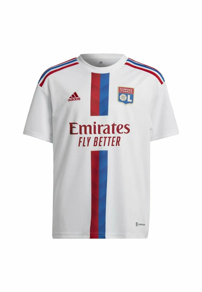 Adidas Performance OLYMPIQUE LYONNAIS 22/23 HOME - Football Shirt - White 3 Adidas Performance OLYMPIQUE LYONNAIS 22/23 HOME - Football Shirt - White