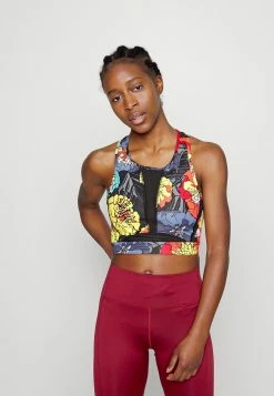 Adidas Performance RUN BRA - Medium Support Sports Bra - Black/bright Red