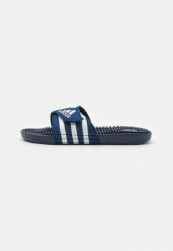 Adidas Performance BADESANDALE ADISSAGE - Pool Slides - Dark Blue/footwear White