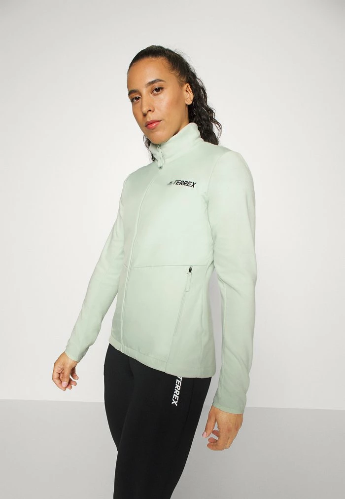 Adidas Performance Fleece Jacket - Green 6 Adidas Performance Fleece Jacket - Green - Image 4