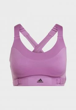 Adidas Performance FAST L RU HS BR - Medium Support Sports Bra - Purple -adidas Performance Shop 19a5479fe6f84bc18ea3ccc60318efa1