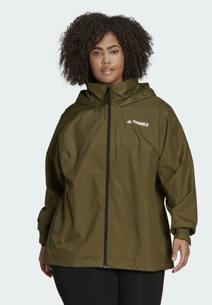 Adidas Performance W MT RR JKT PLU - Hardshell Jacket - Focus Olive 3 Adidas Performance W MT RR JKT PLU - Hardshell Jacket - Focus Olive