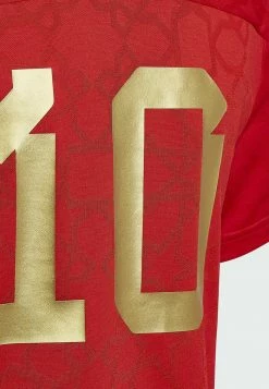 Adidas Performance MOTION SALAH STRIPES - Print T-shirt - Red -adidas Performance Shop 19d9bc0740ae4012af8d815e0ce760a8