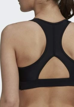 Adidas Performance POSITIVISEA HERO - Medium Support Sports Bra - Black -adidas Performance Shop 1a29fcec03bf417bb9dfd0e83ceb5dbe