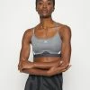 Adidas Performance Light Support Sports Bra - Dark Grey Heather