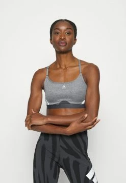 Adidas Performance Light Support Sports Bra - Dark Grey Heather