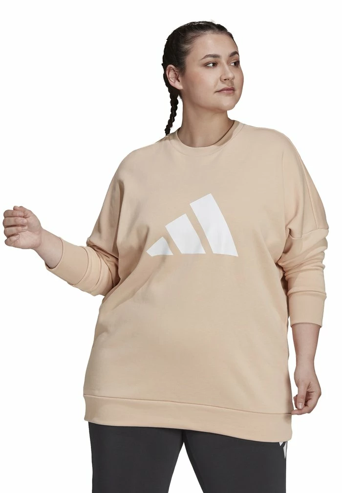 Adidas Performance FI 3B CREW SPORTS PRIMEGREEN PULLOVER SWEATSHIRT LOOSE - Sweatshirt - Halo Blush 3 Adidas Performance FI 3B CREW SPORTS PRIMEGREEN PULLOVER SWEATSHIRT LOOSE - Sweatshirt - Halo Blush