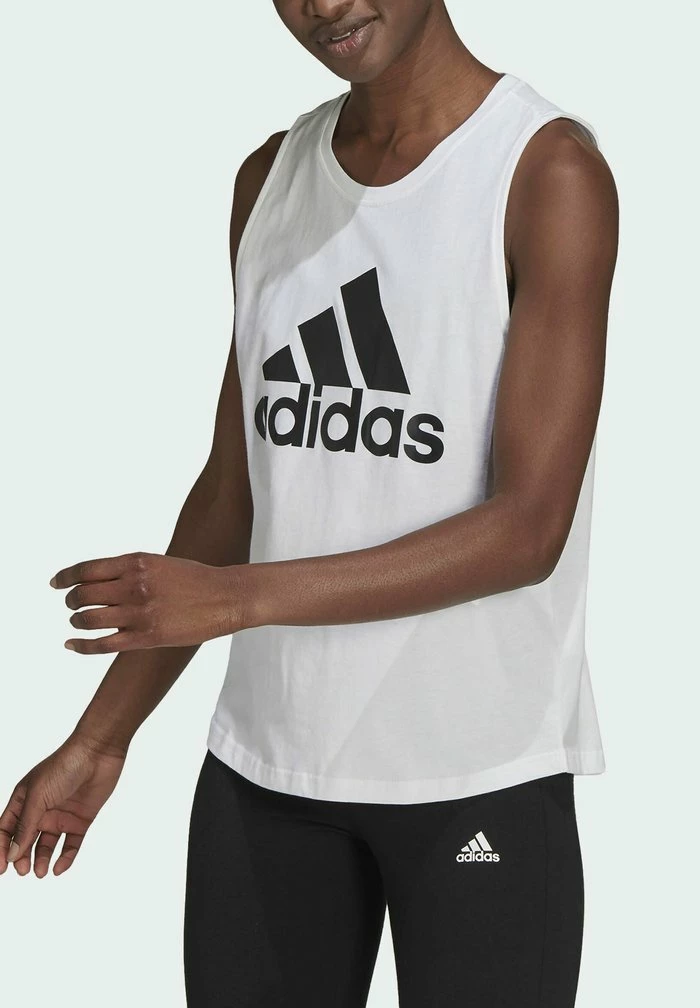 Adidas Performance ESSENTIALS BIG LOGO - Print T-shirt - White 6 Adidas Performance ESSENTIALS BIG LOGO - Print T-shirt - White - Image 4