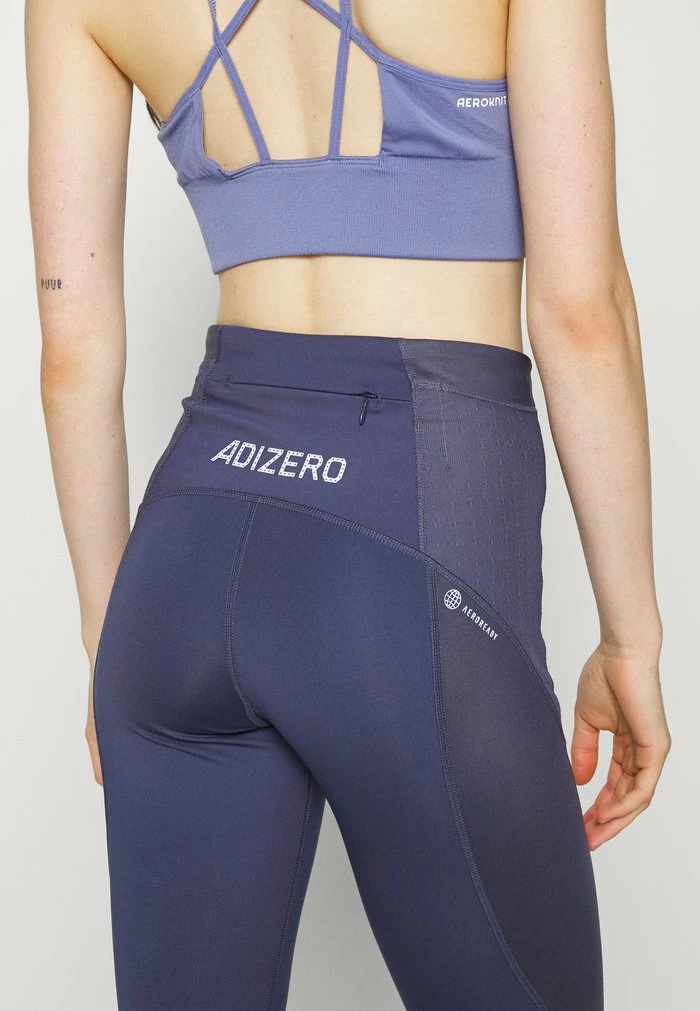 Adidas Performance ADIZERO LONG - Leggings - Shadow Navy 6 Adidas Performance ADIZERO LONG - Leggings - Shadow Navy - Image 4
