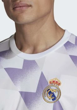 Adidas Performance REAL MADRID 22 PREMATCH SHIRT - Club Wear - White Dash Grey Magic Lilac -adidas Performance Shop 1d68613e002746f686b4ab9ef998fa83