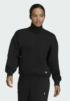 Adidas Performance FUTURE ICONS QUARTER ZIP - Sweatshirt - Black