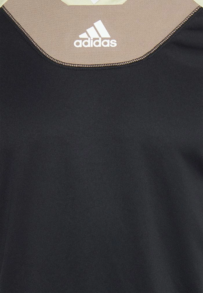 Adidas Performance TRAINING TEE MEN - Sports T-shirt - Black/chalky Brown/white 5 Adidas Performance TRAINING TEE MEN - Sports T-shirt - Black/chalky Brown/white - Image 3