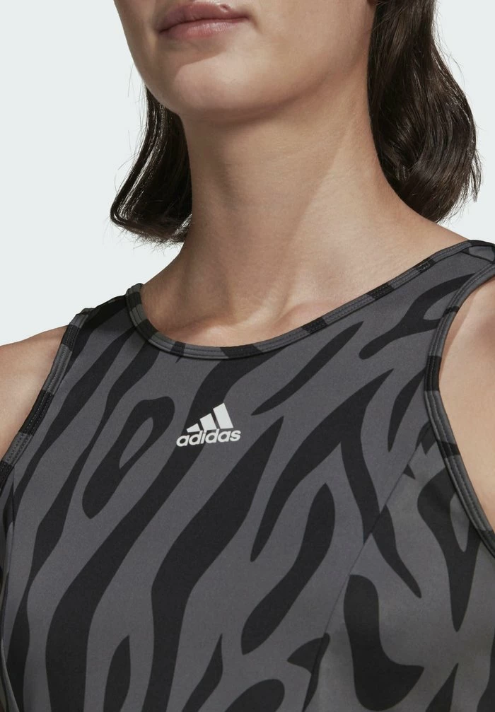 Adidas Performance AEROREADY DESIGNED TO MOVE - Top - Grey 6 Adidas Performance AEROREADY DESIGNED TO MOVE - Top - Grey - Image 4
