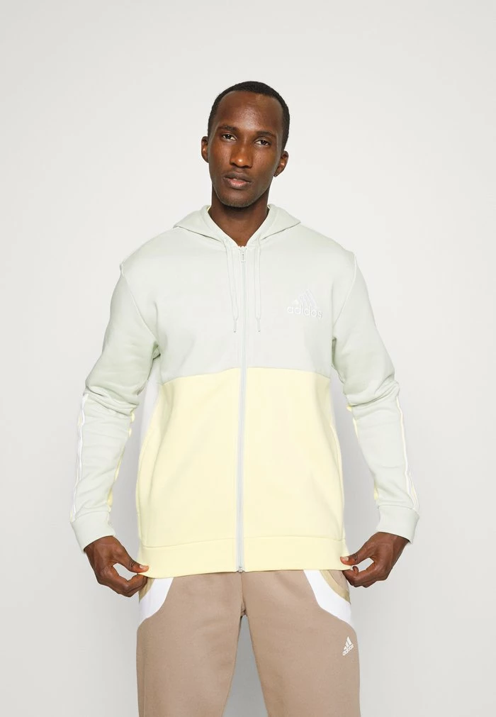 Adidas Performance Zip-up Sweatshirt - Linen Green/almost Yellow 3 Adidas Performance Zip-up Sweatshirt - Linen Green/almost Yellow