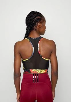 Adidas Performance RUN BRA - Medium Support Sports Bra - Black/bright Red -adidas Performance Shop 1f96532986ec4105ac7dbd06c17c57cb