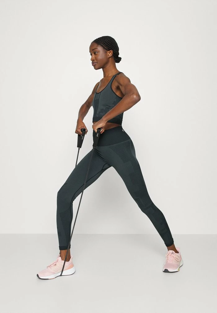 Adidas Performance Leggings - Carbon/black 4 Adidas Performance Leggings - Carbon/black - Image 2