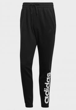 Adidas Performance LINEAR TE ESSENTIALS SPORTS FRENCH TERRY PANTS - Tracksuit Bottoms - Black -adidas Performance Shop 2155a36195c7474f92ce506233620139