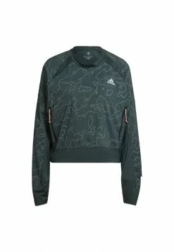 Adidas Performance X CITY RUNNING CREWNECK - Running Jacket - Green -adidas Performance Shop 22e1ca98e4a84903a539a7a3a860b629