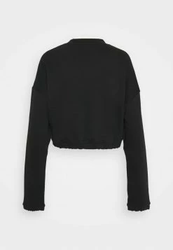 Adidas Performance CROP CREW - Sweatshirt - Black -adidas Performance Shop 22f55b2233234828b3002e6cc971600c