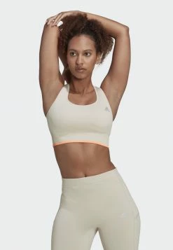 Adidas Performance RUNNING - Medium Support Sports Bra - Aluminium Beam Orange