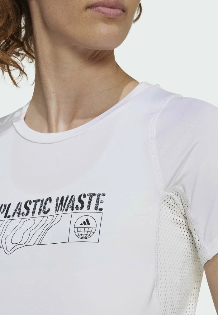 Adidas Performance PARLEY FAST - Print T-shirt - White 5 Adidas Performance PARLEY FAST - Print T-shirt - White - Image 3