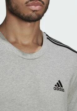 Adidas Performance ESSENTIALS - Print T-shirt - Medium Grey Heather -adidas Performance Shop 23eaecf42b854729b666e2d498f82576