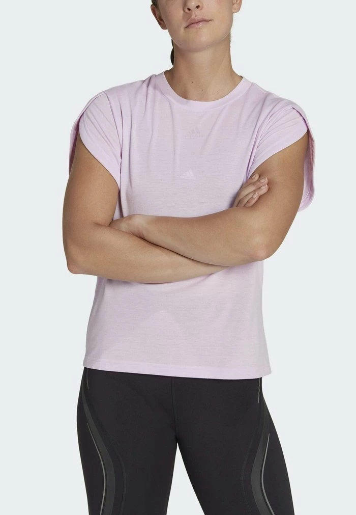 Adidas Performance FLORAL - Basic T-shirt - Purple 7 Adidas Performance FLORAL - Basic T-shirt - Purple - Image 5