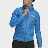 Adidas Performance MT HYBR INS JKT - Outdoor Jacket - Blue -adidas Performance Shop 244c0dd976b64aa8bd26166021bbfd2a