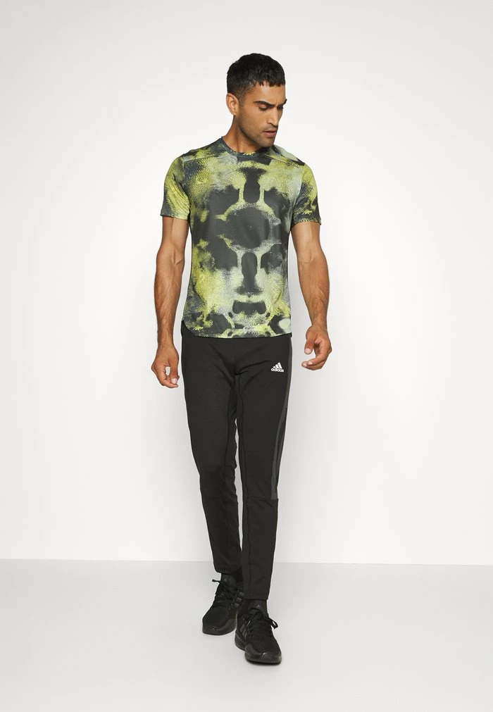 Adidas Performance HIIT TEE - Sports T-shirt - Impact Yellow 7 Adidas Performance HIIT TEE - Sports T-shirt - Impact Yellow - Image 5