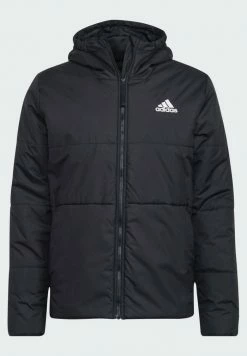 Adidas Performance STRIPES HOODED INSULATED - Winter Jacket - Black -adidas Performance Shop 24f1e859f7414109ae7472cd3358b8ba