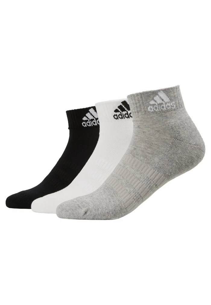 Adidas Performance SOCKEN CUSH ANK 3PP - Sports Socks - Medium Grey/white/black 4 Adidas Performance SOCKEN CUSH ANK 3PP - Sports Socks - Medium Grey/white/black - Image 2