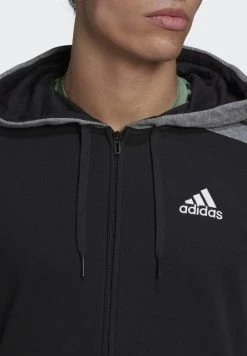Adidas Performance ESSENTIALS - Zip-up Sweatshirt - Black -adidas Performance Shop 251d437d28ba402db760354d8be7d166