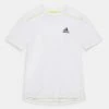 Adidas Performance TEE - Sports T-shirt - White/semi Solar Yellow/black 1 Adidas Performance TEE - Sports T-shirt - White/semi Solar Yellow/black -adidas Performance Shop 258e901ff5da450db6acf63b85afb1b5