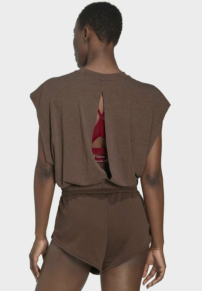 Adidas Performance HYPERGLAM SLVL - Sports T-shirt - Brown 5 Adidas Performance HYPERGLAM SLVL - Sports T-shirt - Brown - Image 3