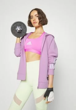 Adidas Performance FUTURE ICONS - Zip-up Sweatshirt - Bliss Lilac -adidas Performance Shop 25d0424547f144db8c269920235084d8