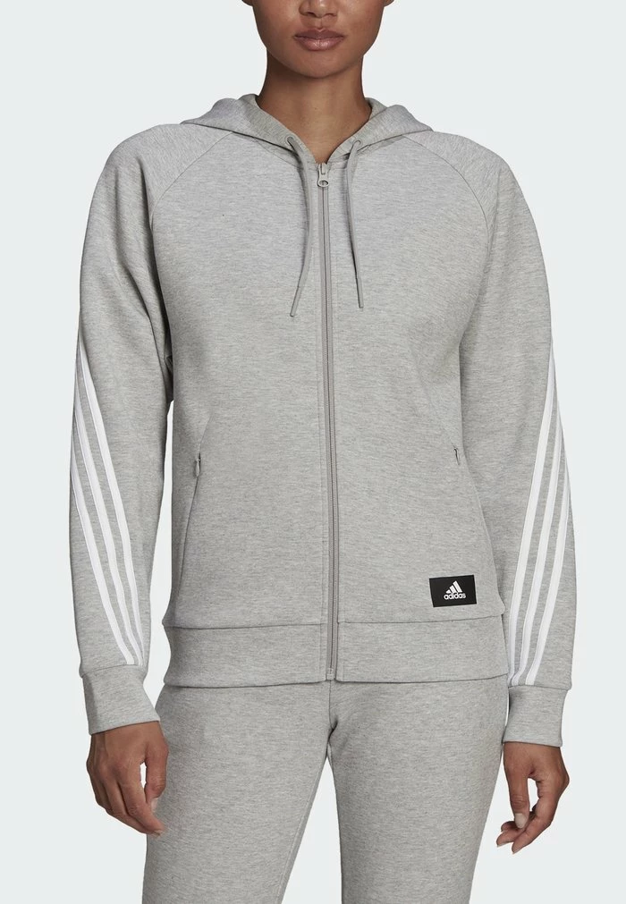 Adidas Performance FUTURE ICONS - Zip-up Sweatshirt - Grey 8 Adidas Performance FUTURE ICONS - Zip-up Sweatshirt - Grey - Image 6