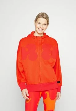Adidas Performance HOODIE - Zip-up Sweatshirt - Collegiate Orange