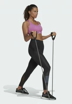 Adidas Performance FAST L RU HS BR - Medium Support Sports Bra - Purple