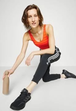 Adidas Performance X MARIMEKKO - Light Support Sports Bra - Collegiate Orange -adidas Performance Shop 2775de7064634cf8b71cbf5f2346c45a