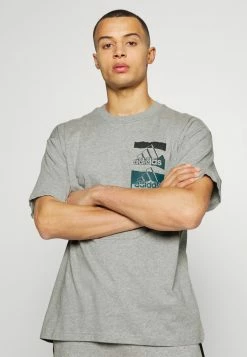 Adidas Performance Print T-shirt - Medium Grey Heather -adidas Performance Shop 29041b95d41f45c1867b7ee6a3629a9d